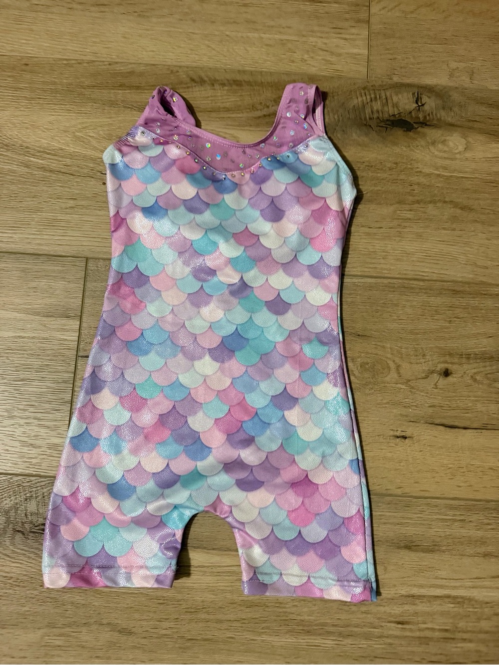 Mermaid Gymnastics Leotard Size XS 4-6T